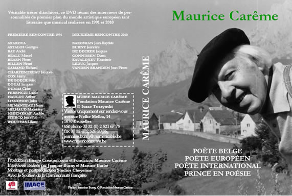Jaquette du DVD Maurice carême Poète
